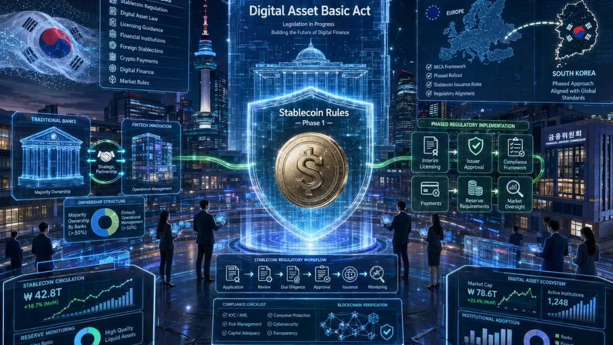 South Korea Weighs Interim Stablecoin Rules to Bridge the Gap Before Its Crypto Law Lands