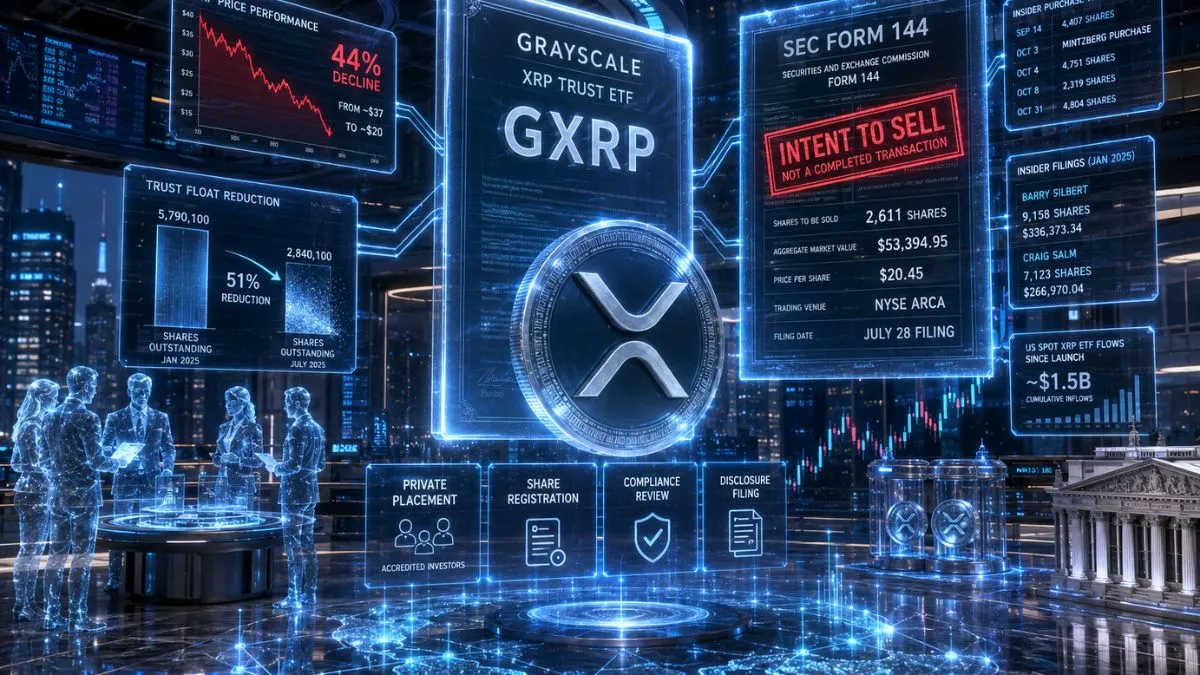 Grayscale CEO Files to Sell Entire 